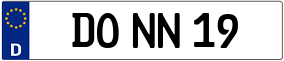 Trailer License Plate